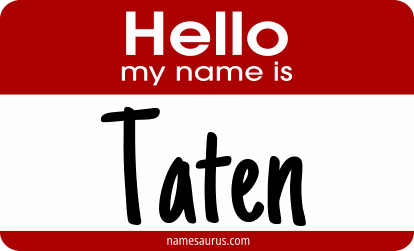 Hello my name is Taten png download