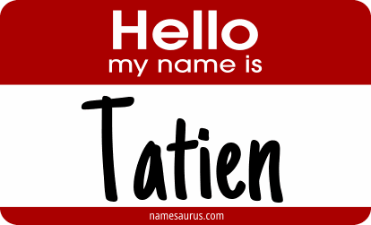 Hello my name is Tatien png download