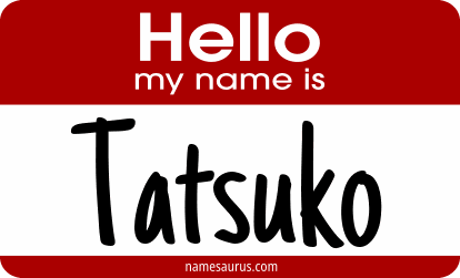 Hello my name is Tatsuko png download
