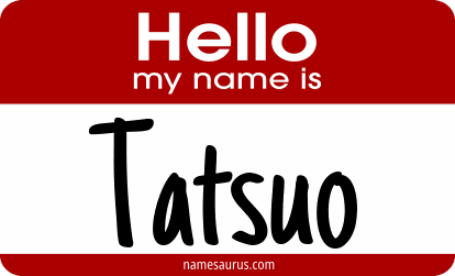Hello my name is Tatsuo png download