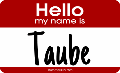 Hello my name is Taube png download