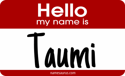 Hello my name is Taumi png download