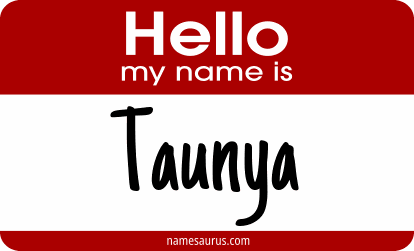 Hello my name is Taunya png download