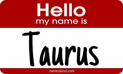 Hello my name is Taurus png download