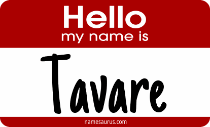 Hello my name is Tavare png download