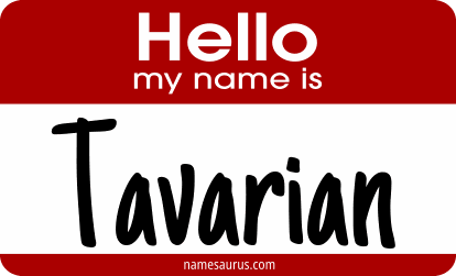 Hello my name is Tavarian png download