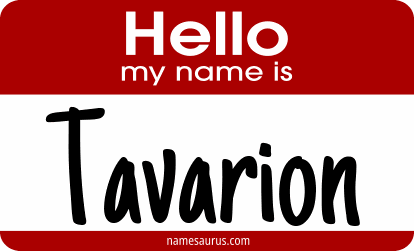 Hello my name is Tavarion png download