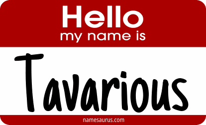 Hello my name is Tavarious png download