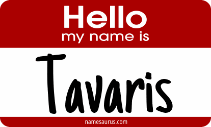 Hello my name is Tavaris png download