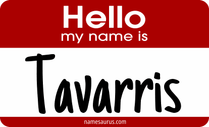 Hello my name is Tavarris png download