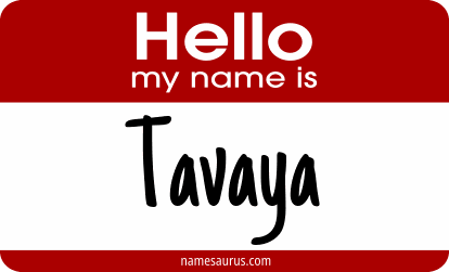 Hello my name is Tavaya png download