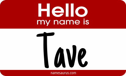 Hello my name is Tave png download