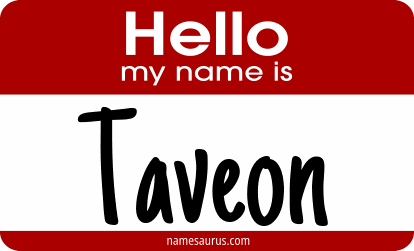 Hello my name is Taveon png download