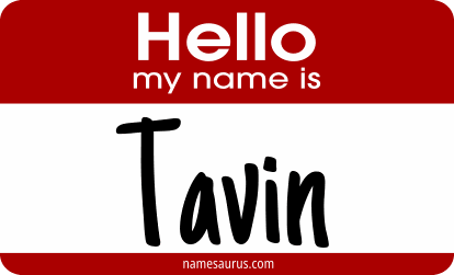 Hello my name is Tavin png download