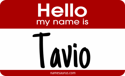 Hello my name is Tavio png download