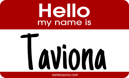 Hello my name is Taviona png download
