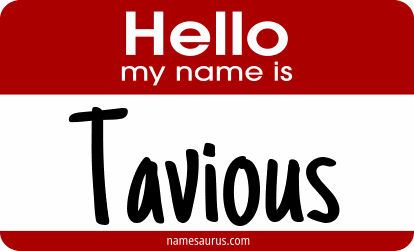 Hello my name is Tavious png download