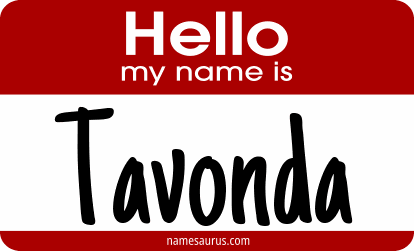 Hello my name is Tavonda png download