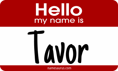Hello my name is Tavor png download