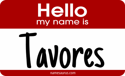 Hello my name is Tavores png download