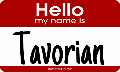 Hello my name is Tavorian png download