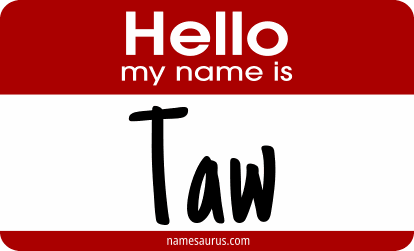 Hello my name is Taw png download