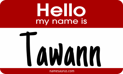 Hello my name is Tawann png download