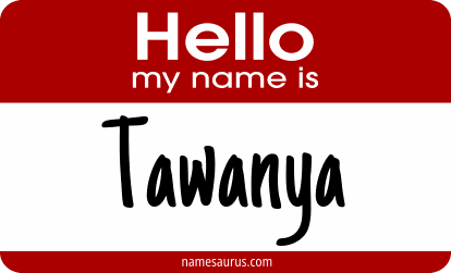 Hello my name is Tawanya png download