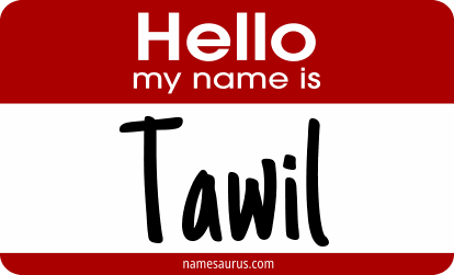 Hello my name is Tawil png download