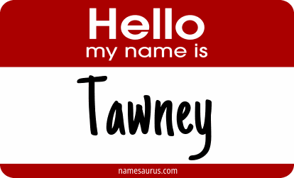 Hello my name is Tawney png download