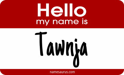 Hello my name is Tawnja png download