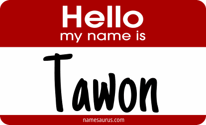 Hello my name is Tawon png download
