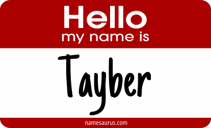 Hello my name is Tayber png download