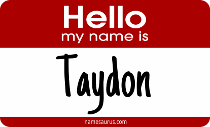 Hello my name is Taydon png download