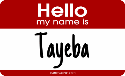 Hello my name is Tayeba png download