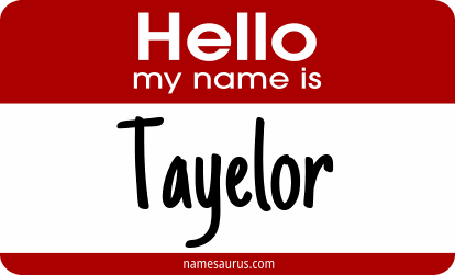 Hello my name is Tayelor png download