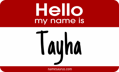 Hello my name is Tayha png download
