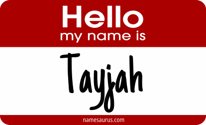 Hello my name is Tayjah png download