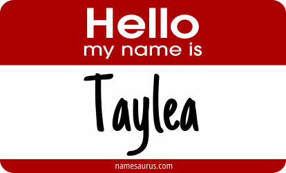 Hello my name is Taylea png download