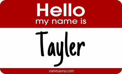 Hello my name is Tayler png download