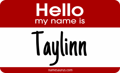 Hello my name is Taylinn png download