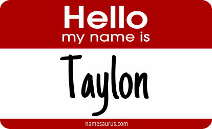 Hello my name is Taylon png download