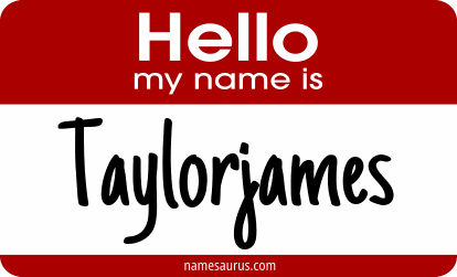 Hello my name is Taylorjames png download