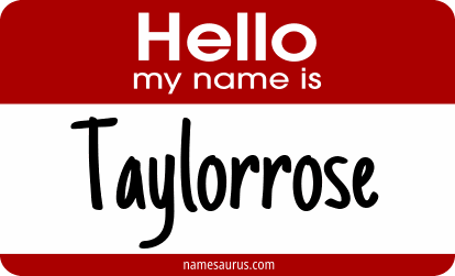 Hello my name is Taylorrose png download