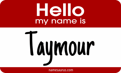 Hello my name is Taymour png download