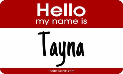 Hello my name is Tayna png download