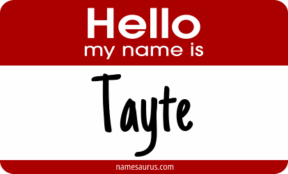 Hello my name is Tayte png download