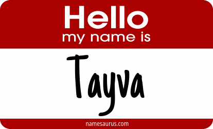 Hello my name is Tayva png download