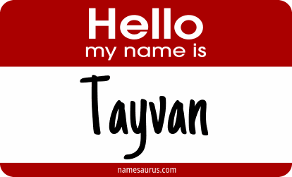 Hello my name is Tayvan png download