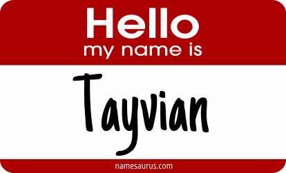 Hello my name is Tayvian png download